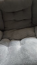同依坐垫靠背一体办公室久坐屁垫椅子学生座椅垫护腰靠垫汽车坐垫冬季 【牛奶绒】浅灰色 一体式 【40*40cm】小号 实拍图