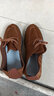 老北京布鞋男牛筋底工作鞋防滑休闲夏季单鞋软底爸爸鞋老人鞋 驼色 42 实拍图