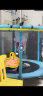 曼迪卡威（Mdikawe）蹦蹦床室内家用儿童宝宝弹跳跳床小孩玩具成人健身带护网 扶手单杠款蓝/直径1.4M承重700斤 加厚护网/吸盘静音防滑腿 晒单实拍图