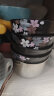 HELLO KITTY（凯蒂猫）HelloKitty陶瓷碗碟餐具套装家用日式樱花螺纹碗餐盘子自由组合装 4.5英寸樱花饭碗（4个装/每件） 实拍图