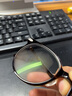 依视路（ESSILOR） 新款商务男镜架时尚镜框女配依视路镜片近视定制眼镜网上配镜 金属-全框-2025GD-金色 镜框+依视路A4防蓝光1.56现片 实拍图