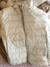 雅鹿轻薄羽绒服女短款连帽秋冬新款90绒轻便外套ap 米白色 180/XXXL 实拍图