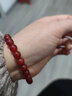 菜百首饰新年礼物 时尚玛瑙手串男女款  定价 JS 红玛瑙手串8mm 实拍图