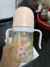 NOURI吸管奶瓶一岁以上1岁2岁3岁大宝宝儿童吸管杯喝奶防胀气断奶ppsu 暖沁粉 240ml 12月+ 实拍图