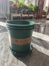【落花啼春】加厚树脂花盆 加仑盆 控根盆 环保树脂塑料花盆加厚绿萝多肉阳台创意仿陶瓷加仑盆高体加仑盆 1.5加仑军绿 配套托盘 实拍图
