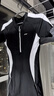 李宁（LI-NING）泳衣女连体平角游泳衣女士专业运动保守大码泳装373 黑白 XXL  实拍图