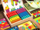 福孩儿210片磁力积木七巧板拼图益智玩具男孩女孩宝宝3-6岁儿童生日礼物 晒单实拍图