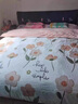 南极人（Nanjiren） 法兰绒全棉被套单件纯棉加厚加绒保暖被罩双人水晶绒秋冬天保暖 幸运花【A面纯棉 B面法兰绒】 单被套 150cm*200cm 实拍图