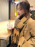 GARNUO灰色毛呢外套女羽绒内胆秋冬季新款小个子高级感正肩西装呢子大衣 栗驼色【常规内里】 M 【101-110】 实拍图