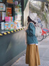 MYD双肩包女户外小背包帆布包逛街出游旅行小清新简约小容量书包 （S）奇异果/摩卡 实拍图