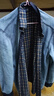 立蒙冬季男士保暖衬衫加绒加厚长袖格子衬衣中年爸爸装 310蓝黄格XL 实拍图