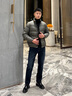 沙驰鹅绒羽绒服秋冬新款立领厚款宽松休闲保暖外套男【进口三防面料】 军绿 XL (52) 实拍图