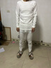 三枪秋衣秋裤男[100%全棉]透气圆领保暖内衣抗静电厚棉毛衫套装 实拍图