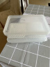 京东京造 冰箱保鲜盒收纳盒 正方形 中号（正矮款） 带盖透明沥水盒 2个装 实拍图