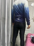 纽凯利（NUCKILY）骑行服男套装长袖长裤秋冬季外套山地公路自行车升级抓绒骑行套装 秋装【蓝色套装】MH019+MM008 M 【推荐体重60-70kg】 实拍图
