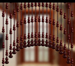 帘运来桃木葫芦珠帘水晶卧室门帘隔断玄关过道厕所免打孔挂帘子客厅阳台 75条弧形(适合2.8-3.0米宽度) 实拍图