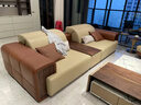 TAZA 沙发  意式极简模块沙发 别墅全屋定制客厅系列 现代轻奢沙发 Top Notch V级 全真皮 374cm 【模块1+5+1】 实拍图