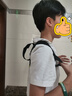 曼迪卡威开肩矫姿带矫正带健身背带贝佳护腰带超薄内穿无痕隐形成人儿童坐 黑色S【45-55KG】 可调节成人儿童通用 实拍图