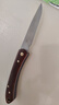 老爹（OldPAPA)不锈钢折叠水果刀木柄小刀便携折叠刀削皮刀厨房瓜果刀 月影A-红贵宝木柄 实拍图