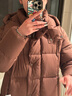 美力城【檀健次同款】长款羽绒服女装新款极地鹅绒外套时尚泡芙110 橡木棕 M （110-120斤） 实拍图