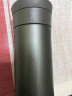 膳魔师（THERMOS）保温杯400ml男女士陶瓷内胆泡茶咖啡保冷水杯子TCMV-400LC BK 实拍图