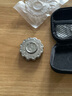 企驭二合一指尖陀螺玩具不锈钢解压神器推牌圆形齿轮静音轴承啪啪币 曜石黑【指尖陀螺+啪啪币】 实拍图