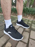 安踏（ANTA）男鞋2025冬季新款运动鞋轻便减震软底防滑防水跑步鞋 【防臭脚网面透气】黑/白-2 43 实拍图