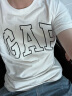 Gap【热卖爆款】男装2024夏新款撞色logo圆领短袖T恤纯棉上衣544465 白色 170/92A(M) 亚洲尺码 晒单实拍图
