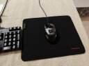 飞遁LESAILES300*250*4mm高密纤维细面专业电竞游戏鼠标垫 中号锁边电脑键盘桌垫 红黑 实拍图