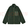 京东京造外套男羊羔毛秋冬季夹克情侣宽松加厚服装衣服 深军绿 XL 实拍图