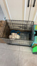 华美龙(配脚垫)兔子笼子家用加密室内养兔专用大号自动清粪宠物兔窝兔笼 黑色50*32*38cm不加密版 实拍图