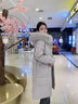 XAQ羽绒服女长款2023秋冬时尚洋气90白鸭绒加厚保暖狐狸大毛领外套女 喜马拉雅灰 S（80-110斤） 实拍图