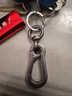 标车族 品牌定制 汽车金属钥匙扣 锌铜合金钥匙挂钩 男士钥匙链 水手钩 磨砂黑色 1个 实拍图