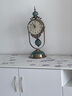 十二目欧式复古座钟客厅家用摆放时尚摆件大号钟表台式台钟古董摆钟坐钟 冰裂纹陶瓷款 实拍图