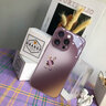 思唯创适用苹果17promax手机壳iPhone15pro手机保护套钛金属漆镜头全包防摔梅子色兔子女款保护壳简约 【梅子色兔子】亲肤手感+强力防摔 iPhone15Pro 实拍图