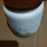 瓷牌茗茶具陶瓷储存茶叶罐子家用小号防潮储茶密封罐功夫茶具配件 白陶《青山飞鸟》茶叶罐 210ml 实拍图