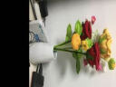 爱泽宝 简约现代花瓶摆件玫瑰陶瓷花瓶客厅餐桌茶几装饰品工艺品干花花器 新房家居摆设 直筒白色(含丝带) 实拍图