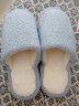 名创优品（MINISO）居家小卷毛系列男女士棉拖冬天居家室内拖鞋 粉蓝色 37-38 晒单实拍图