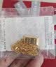 周大生黄金项链女足金锁骨套链5G暴富小金砖吊坠生日礼物送女友 4.89 实拍图