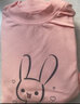 浪莎儿童保暖内衣女童A类纯棉秋冬透气弹力睡衣套装宝宝中大童秋衣秋裤 粉色小兔 140（建议身高130-140） 实拍图