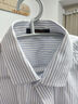 罗蒙短袖衬衫男士薄款条纹衬衫商务职业工装衬衣男装L82D08-6蓝 40  实拍图