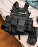 丹比诺战术背心6094多功能作战马甲MOLLE拓展迷彩轻量真人CS插板防刺服 黑色丨带前后插板 实拍图
