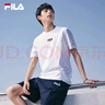 FILA斐乐官方短袖T恤男2025年夏季时尚纯棉圆领透气男士运动t恤针织衫 实拍图