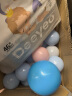 曼龙婴儿海洋球彩色球加厚弹力波波球球池室内游乐场家用充气海洋球池 100个装 -糖果色-送收纳网 实拍图