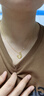 圣雅罗十二生肖和田玉银项链女锁骨链时尚首饰品生日情人节礼物送女友 星月玉龙项链 实拍图