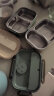 美杜304不锈钢保温饭盒微波炉加热小学生上班族分格餐盒便当盒餐盘 小号森林绿（送餐具） 1层 1000ml 晒单实拍图
