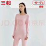 三枪【加厚暖绒棉】保暖内衣女士厚实立绒高弹圆领棉衣裤礼盒套装 实拍图