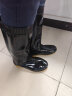 回力雨鞋男士款时尚雨靴户外防水不易滑耐磨HL8075高筒黑色42码 实拍图