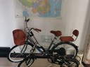 永久（FOREVER）自行车青少年学生单速变速通勤车城市上班代步淑女低跨度脚踏单车 典雅灰 变速 尊享版/双层铝轮 26寸【推荐身高155-180cm】 实拍图