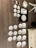 康普诗高档欧式碗盘餐具整套装奢华家用骨瓷景德镇乔迁碗碟套装 欧若拉（奢华金边）可微波 60头 实拍图